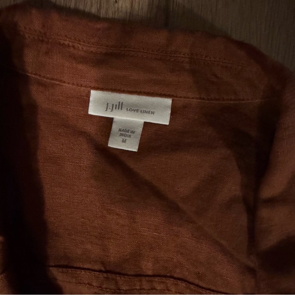 J. Jill Love Linen Blazer In Auburn Career Minimalist - Picture 4 of 5